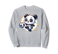 Soccer Player Panda Kicking Soccer Sweatshirt - Graphic Print for Adults - T-Shirt, Sweatshirt, Hoodie