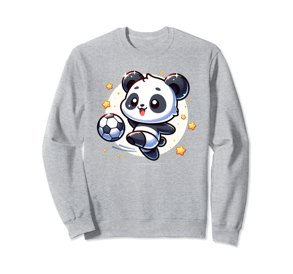 Panda Soccer Player Kicking Soccer Sweatshirt - Custom Art Print Unisex - T-Shirt, Sweatshirt, Hoodie
