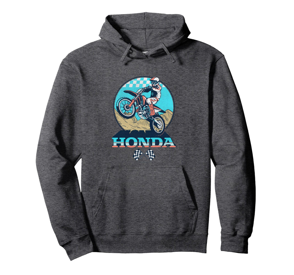 Honda Powersports Motorcycle Rider Hoodie - Novelty Apparel Men Women - T-Shirt, Sweatshirt, Hoodie