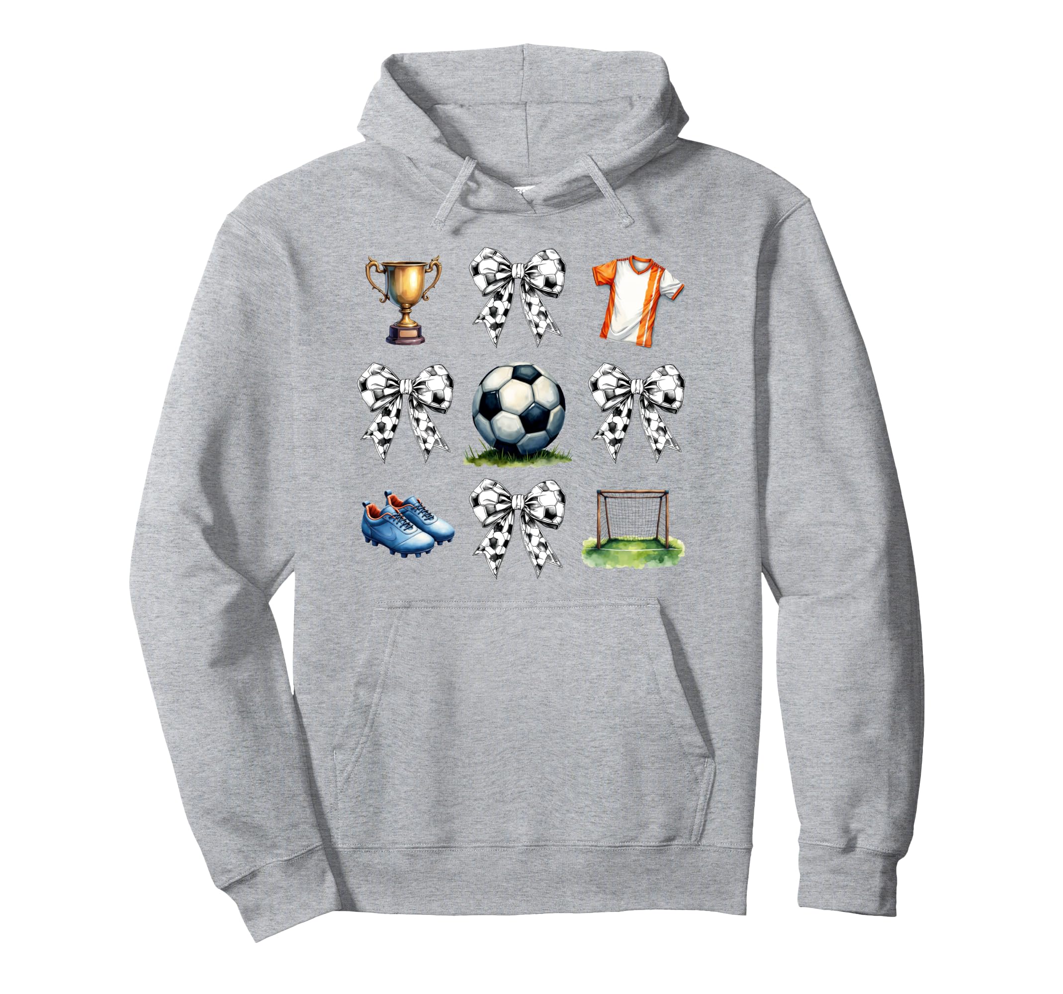 Coquette Bow Soccer Game Days Soccer Mom Hoodie - Minimalist Print Unisex - T-Shirt, Sweatshirt, Hoodie