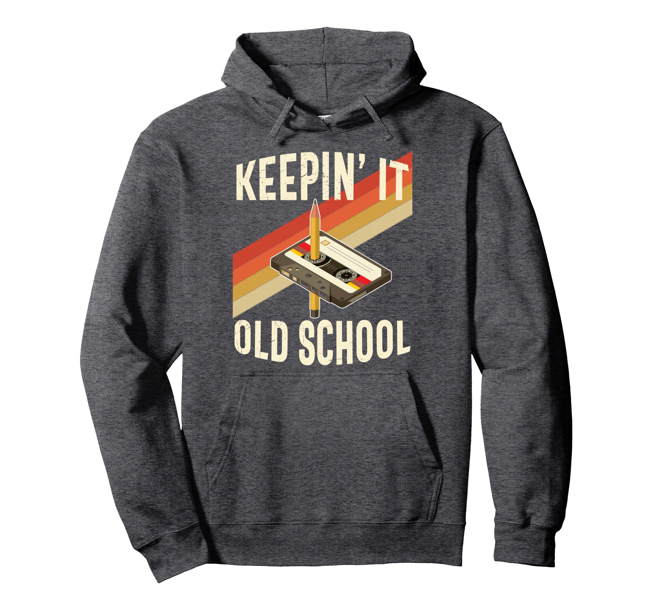 80S 90S Keeping It Old School Cassette Hoodie - Novelty Apparel Men Women - T-Shirt, Sweatshirt, Hoodie