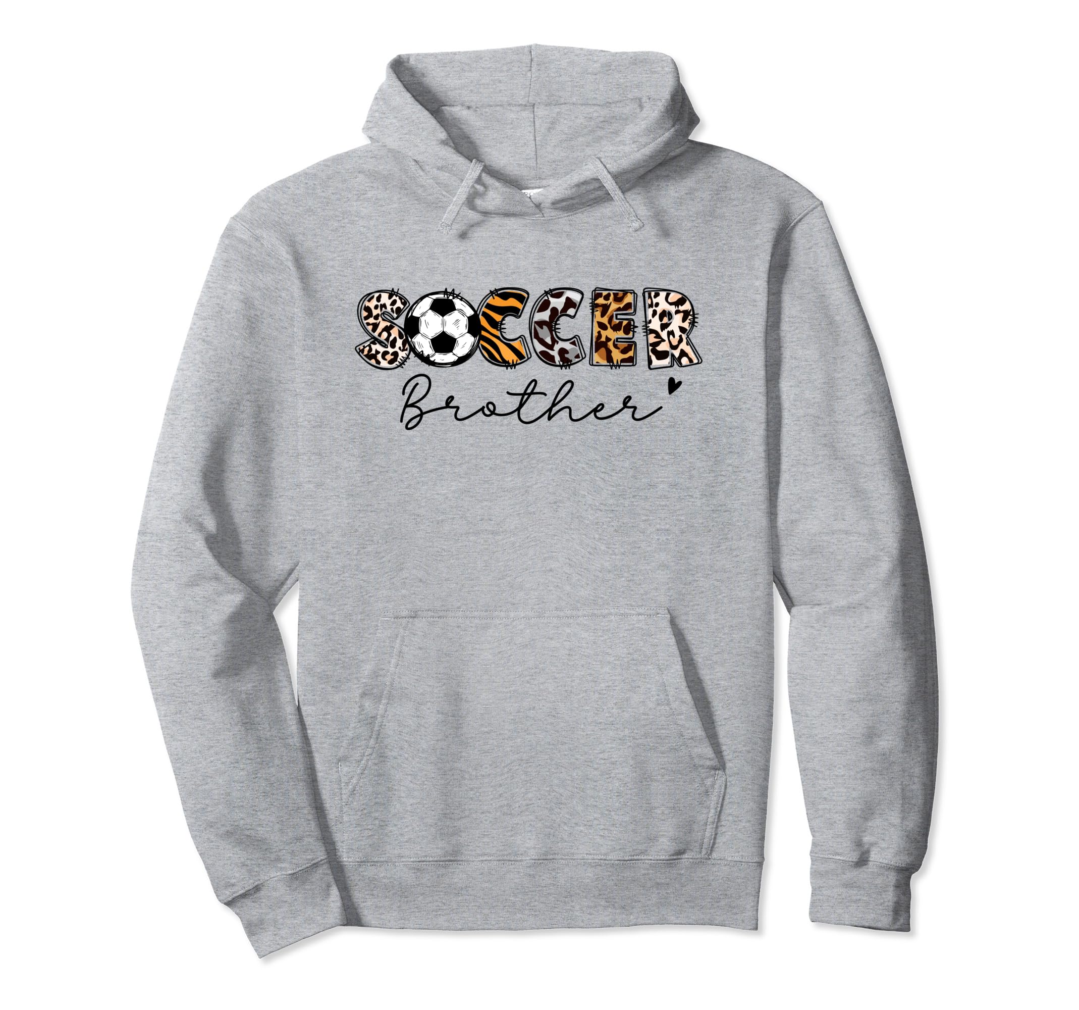 Soccer Brother Leopard Brother Soccer Hoodie - Casual Everyday Wear Unisex - T-Shirt, Sweatshirt, Hoodie