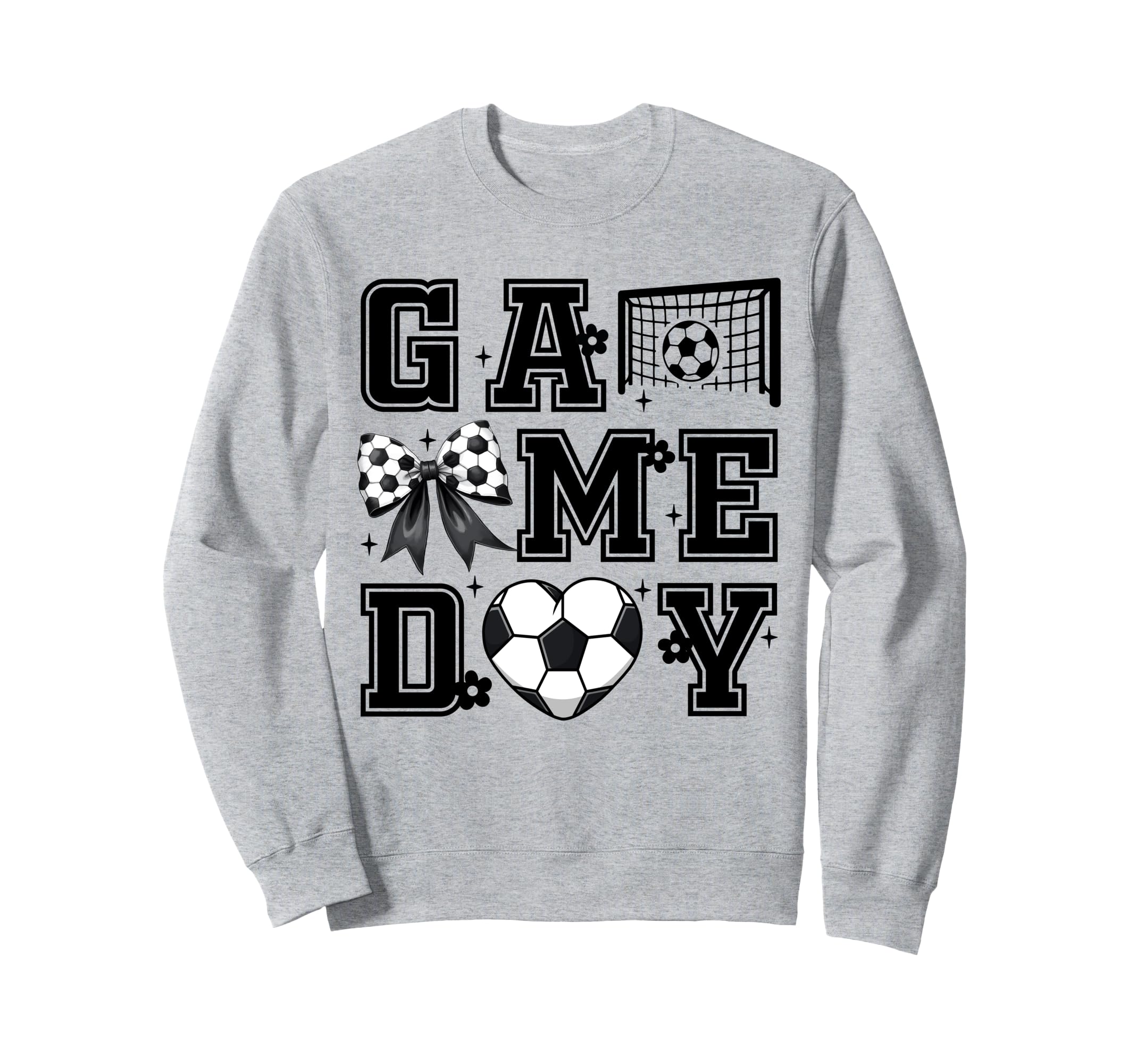 Soccer Game Day Coquette Bow Funny Sweatshirt - Novelty Apparel Men Women - T-Shirt, Sweatshirt, Hoodie