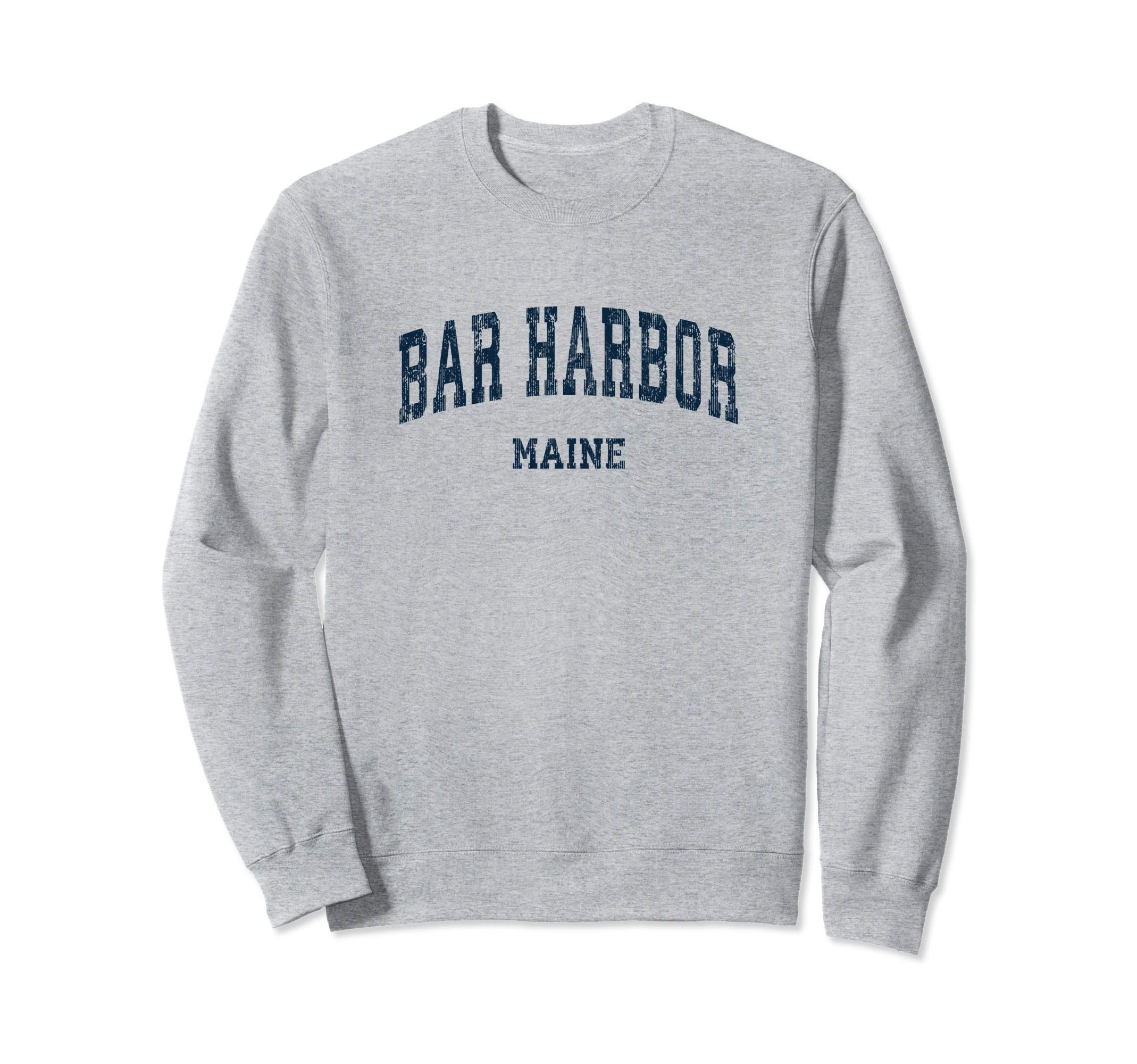 Bar Harbor Maine Me Varsity Sports Sweatshirt - Graphic Print for Adults - T-Shirt, Sweatshirt, Hoodie