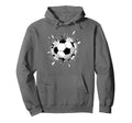 Soccer Ball Crashing Through Wall Hoodie - Custom Art Print Men Women - T-Shirt, Sweatshirt, Hoodie