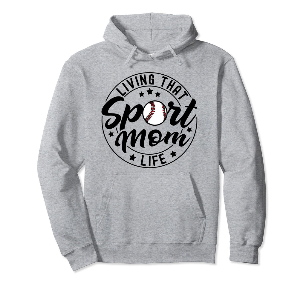 Living That Sport Mom Life Soccer Hoodie - Fun Novelty Design Men Women - T-Shirt, Sweatshirt, Hoodie