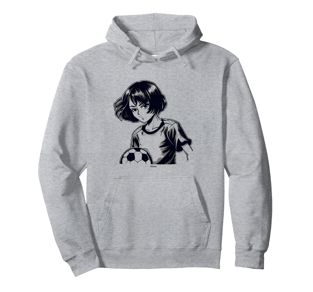 Funny Manga Comic Soccer Football Player Hoodie - Minimalist Print Unisex - T-Shirt, Sweatshirt, Hoodie