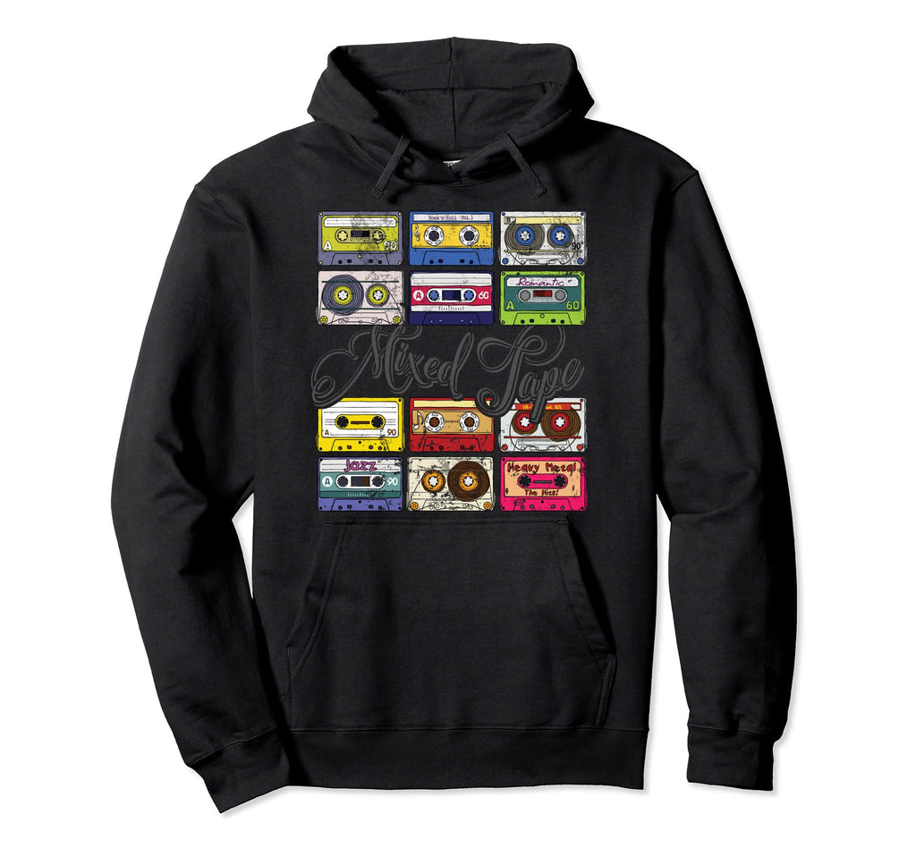 Mixed Tape 80S Cassette Tapes Hoodie - Streetwear Style Unisex - T-Shirt, Sweatshirt, Hoodie