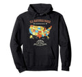 63 National Parks Map American Hiking Hoodie - Novelty Apparel Men Women - T-Shirt, Sweatshirt, Hoodie