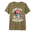 Soccer Mama Living Life Sidelines T-Shirt - Custom Art Print Men Women - T-Shirt, Sweatshirt, Hoodie