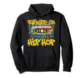 Raised 80S 90S Old School Hip Hop Hoodie - Fun Novelty Design for Adults - T-Shirt, Sweatshirt, Hoodie
