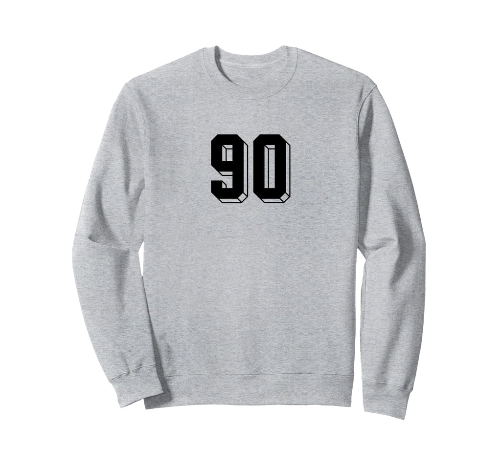 Number 90 80S 90S Soccer Team Sweatshirt - Aesthetic Graphic for Adults - T-Shirt, Sweatshirt, Hoodie