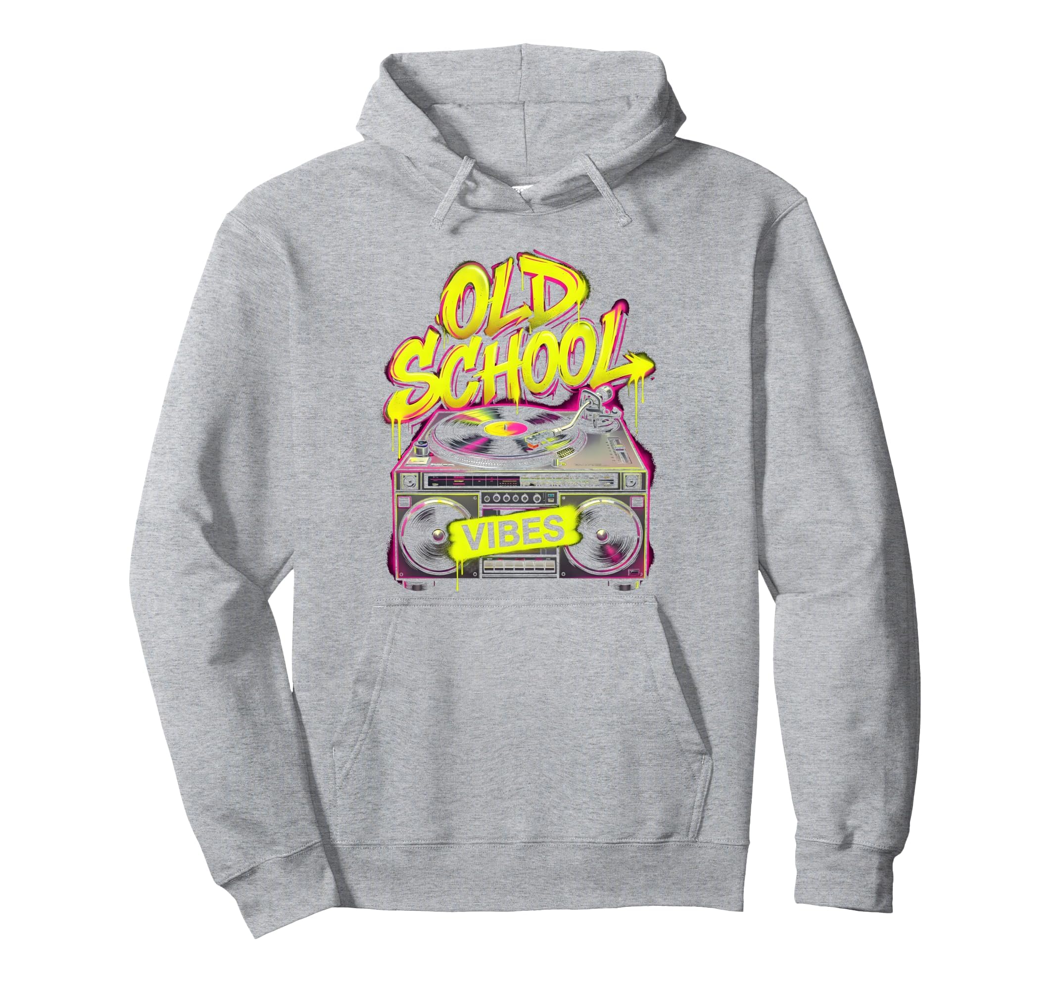 Old School Vibes Hip Hop Hoodie - Unique Graphic Unisex - T-Shirt, Sweatshirt, Hoodie