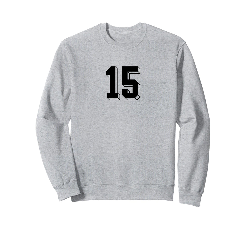 Number 15 80S 90S Soccer Team Jersey Sweatshirt - Custom Art Print Unisex - T-Shirt, Sweatshirt, Hoodie