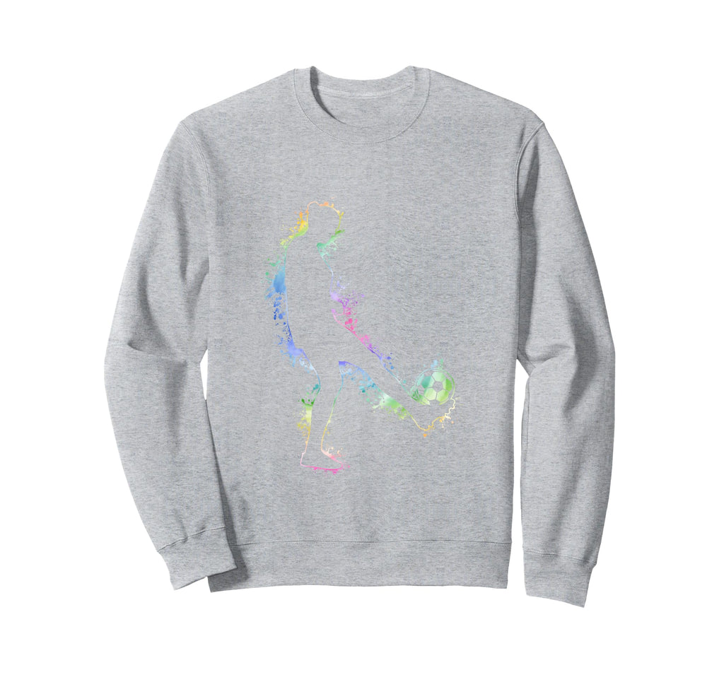Soccer Silhouette Sweatshirt - Casual Everyday Wear for Adults - T-Shirt, Sweatshirt, Hoodie