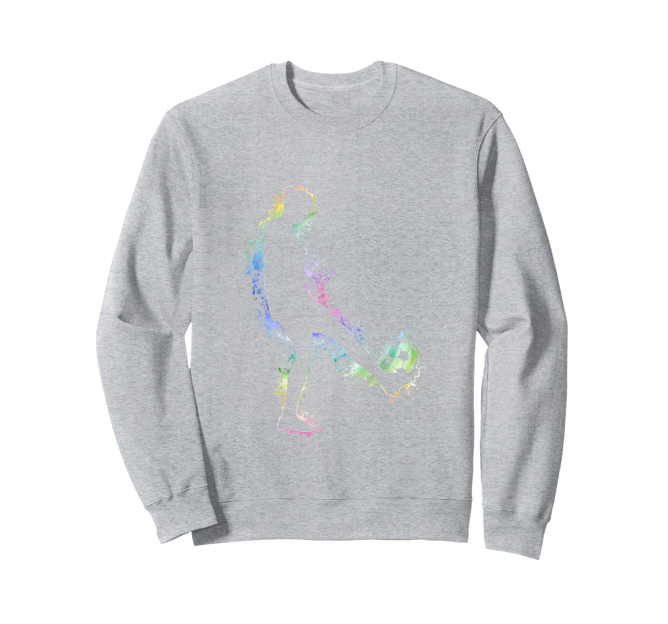 Soccer Silhouette Sweatshirt - Casual Everyday Wear for Adults - T-Shirt, Sweatshirt, Hoodie