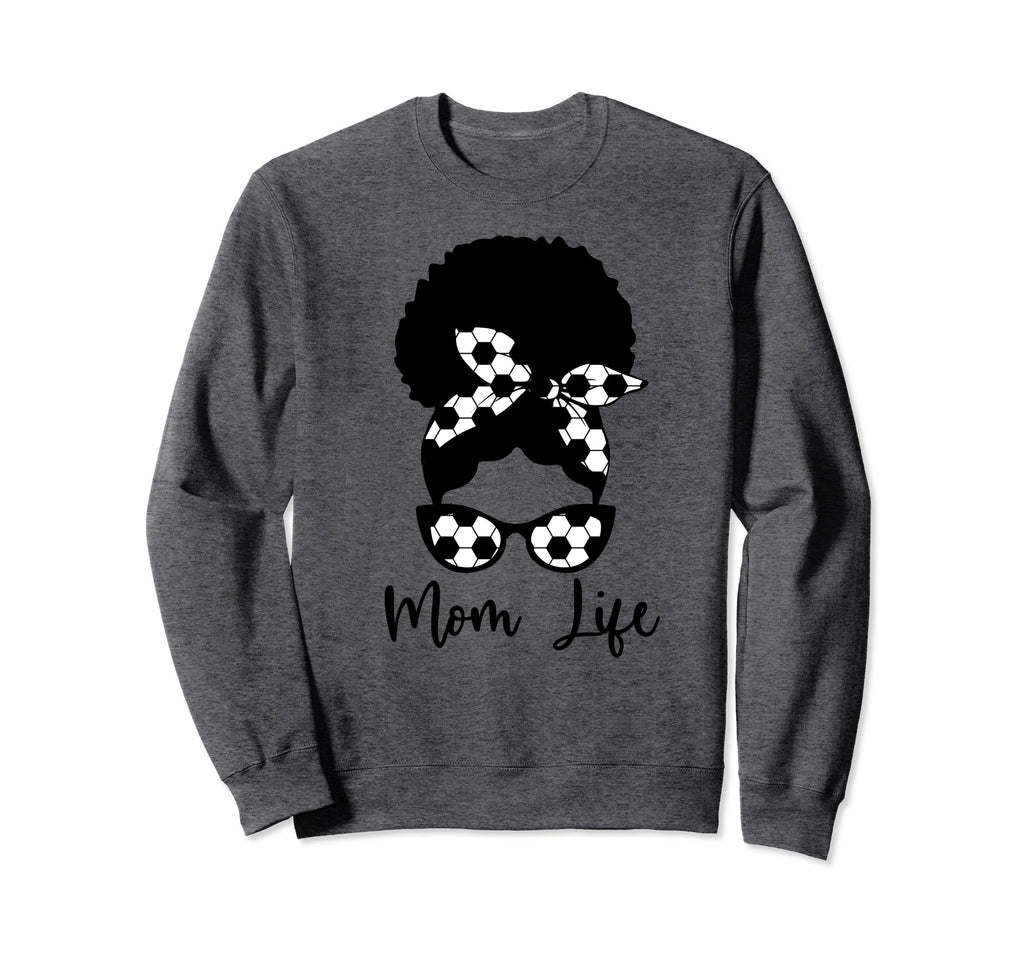 Soccer Mom Black Mom African American Sweatshirt - Graphic Print Men Women - T-Shirt, Sweatshirt, Hoodie