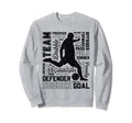 Soccer Typography Word Art Funny Sweatshirt - Custom Art Print Unisex - T-Shirt, Sweatshirt, Hoodie