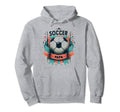 Soccer Papa Family Matching Dad Hoodie - Aesthetic Graphic Men Women - T-Shirt, Sweatshirt, Hoodie