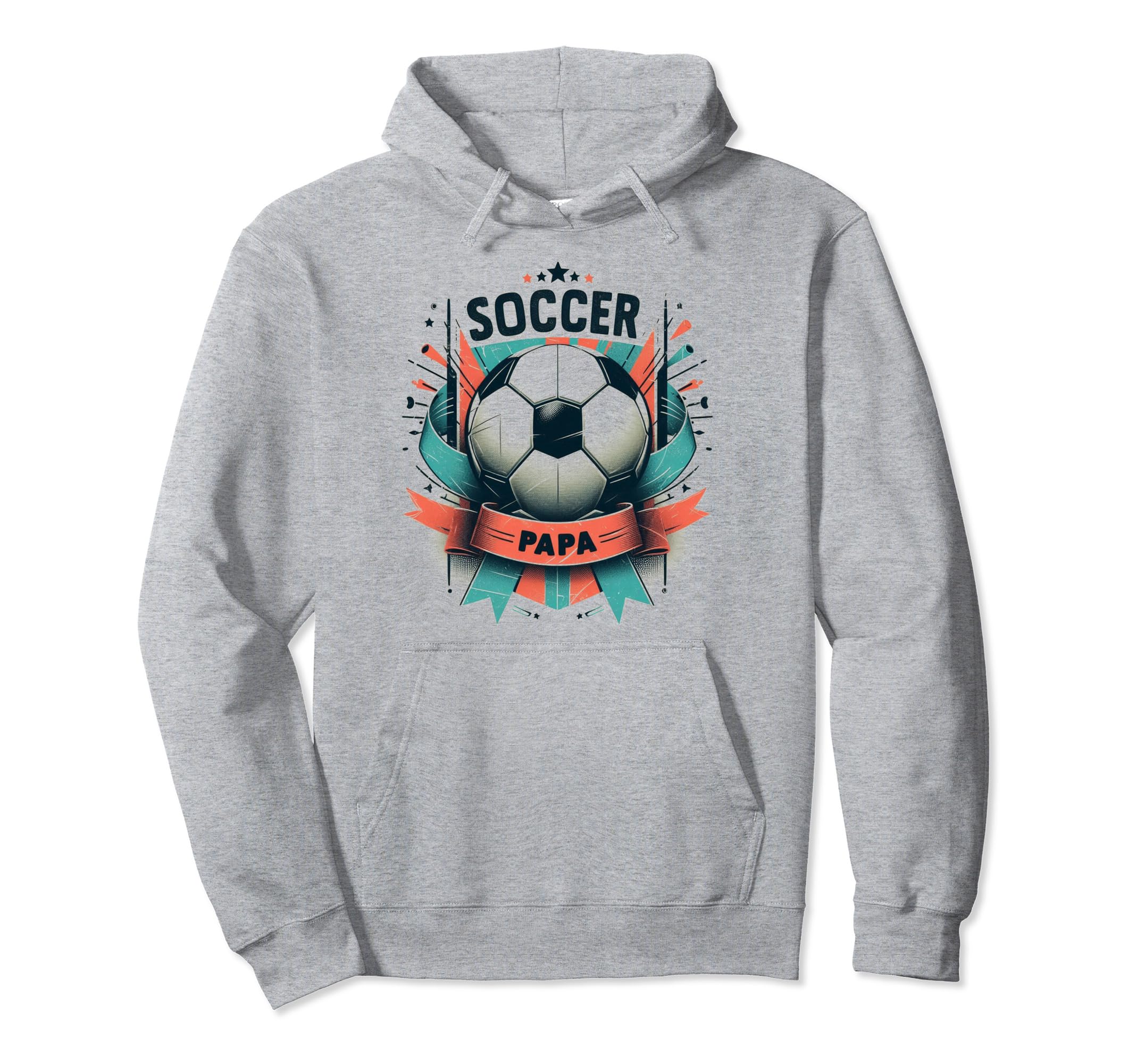 Soccer Papa Family Matching Dad Hoodie - Aesthetic Graphic Men Women - T-Shirt, Sweatshirt, Hoodie