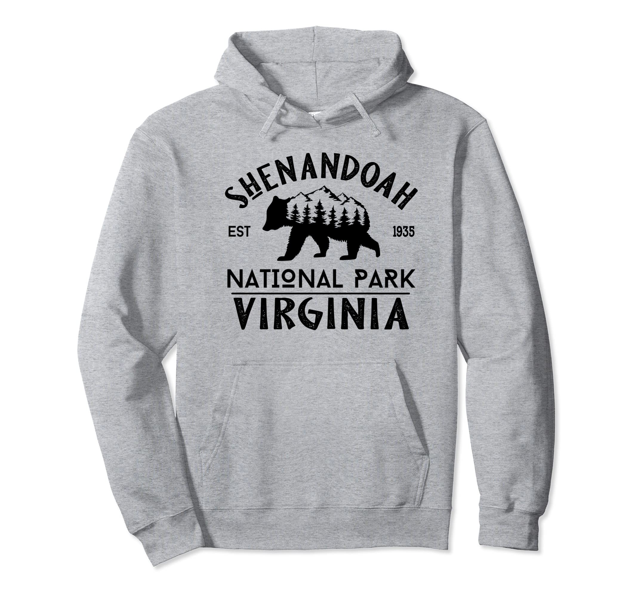 Shenandoah National Park Bear Souvenir Hoodie - Graphic Print for Adults - T-Shirt, Sweatshirt, Hoodie