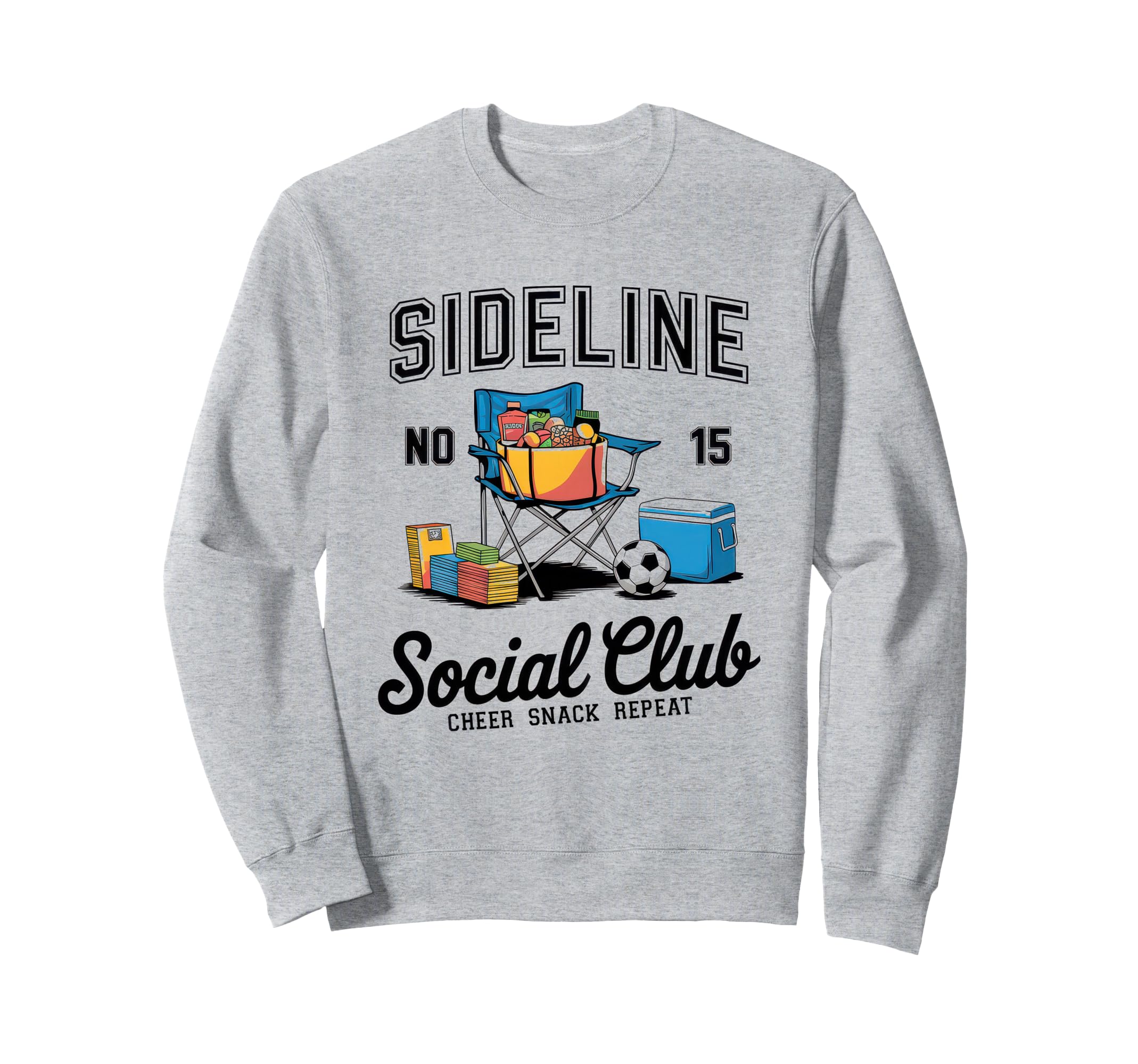 Sideline Social Club Soccer Mom Sweatshirt - Unique Graphic for Adults - T-Shirt, Sweatshirt, Hoodie