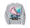 9Th Birthday Roller Skating Skater Sweatshirt - Custom Art Print Men Women - T-Shirt, Sweatshirt, Hoodie