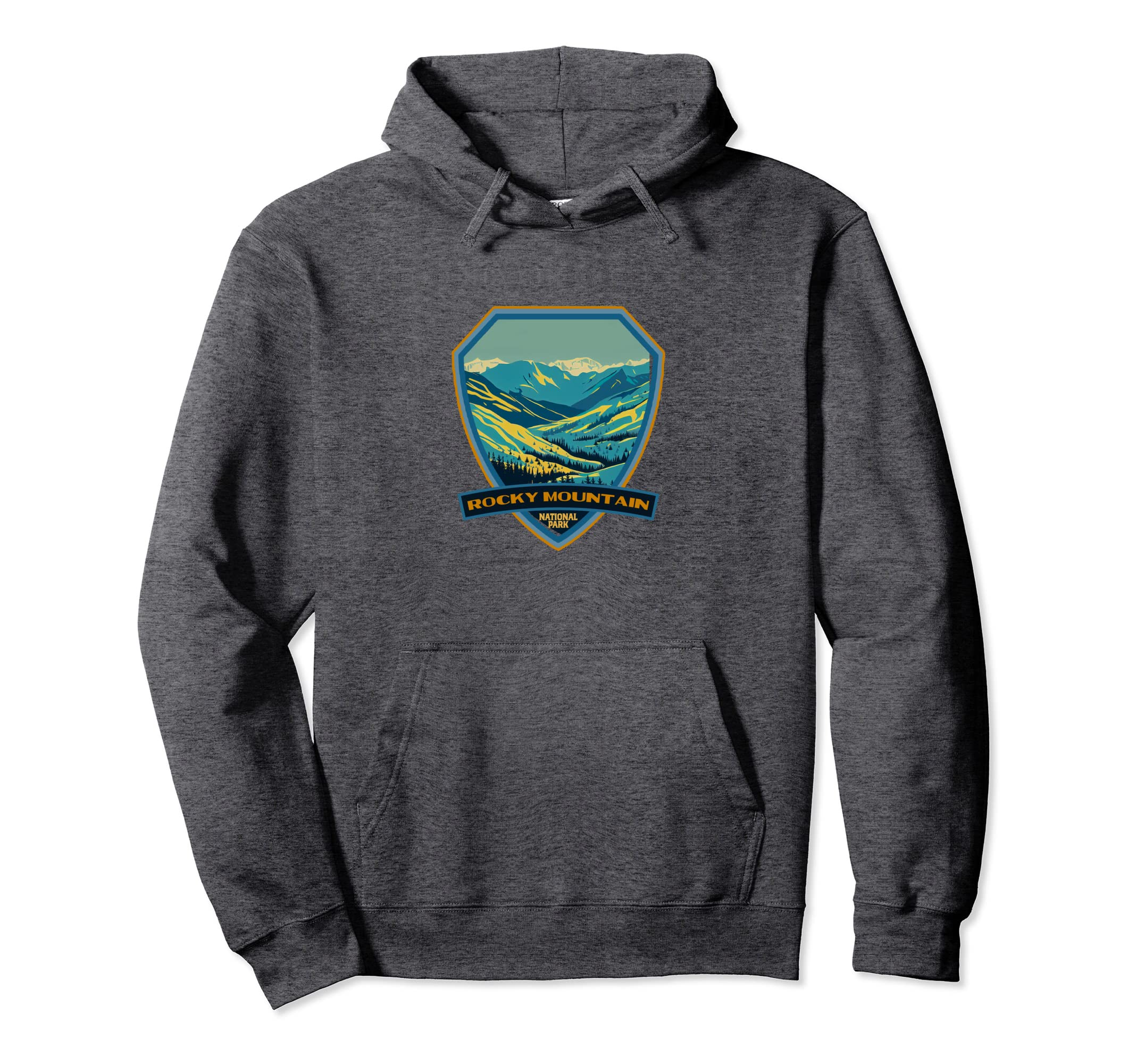 Rocky Mountain National Park Wpa Badge Hoodie - Fun Novelty Design Unisex - T-Shirt, Sweatshirt, Hoodie