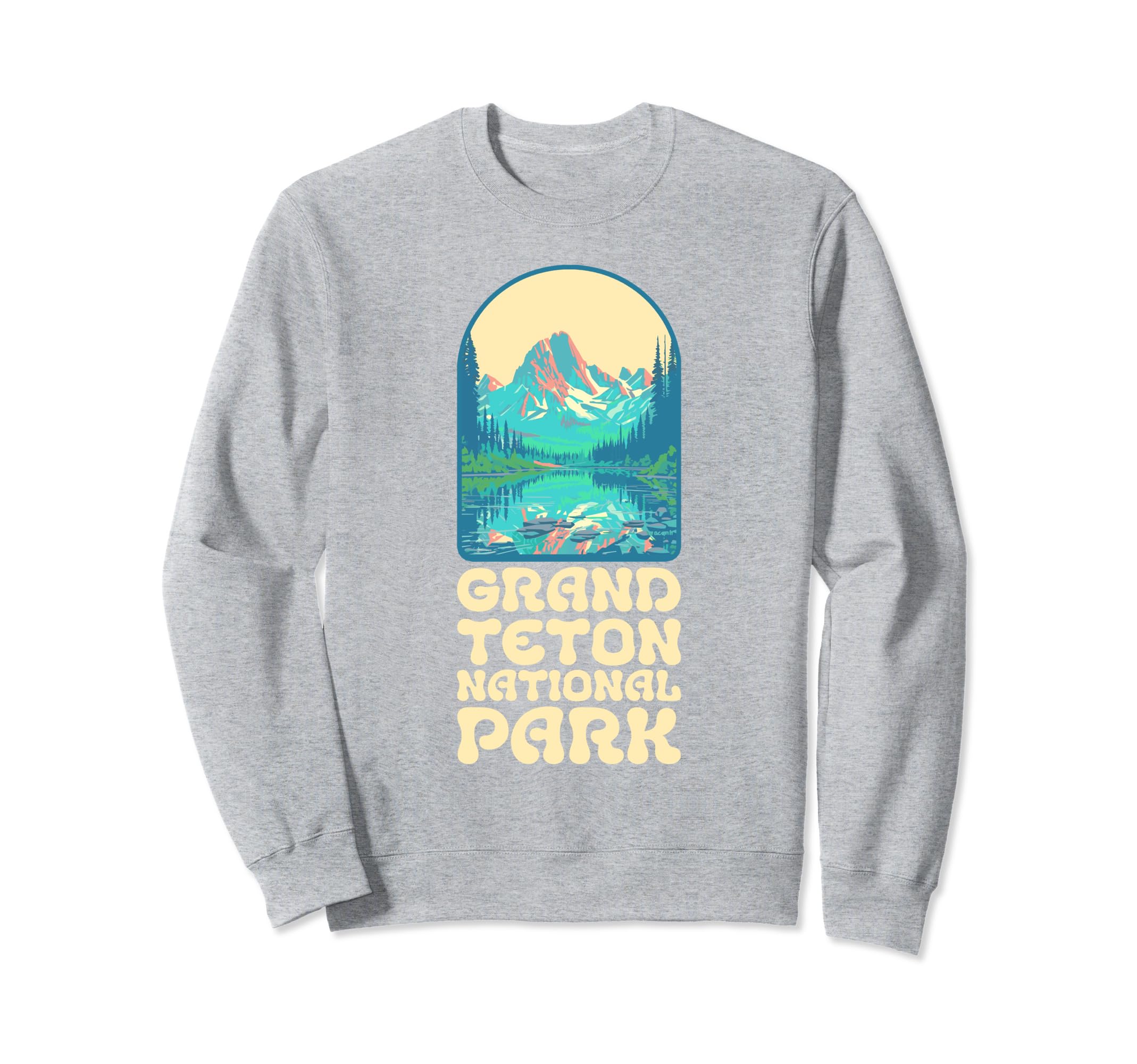 Grand Teton National Park Eighties Vibe Sweatshirt - Unique Graphic Unisex - T-Shirt, Sweatshirt, Hoodie