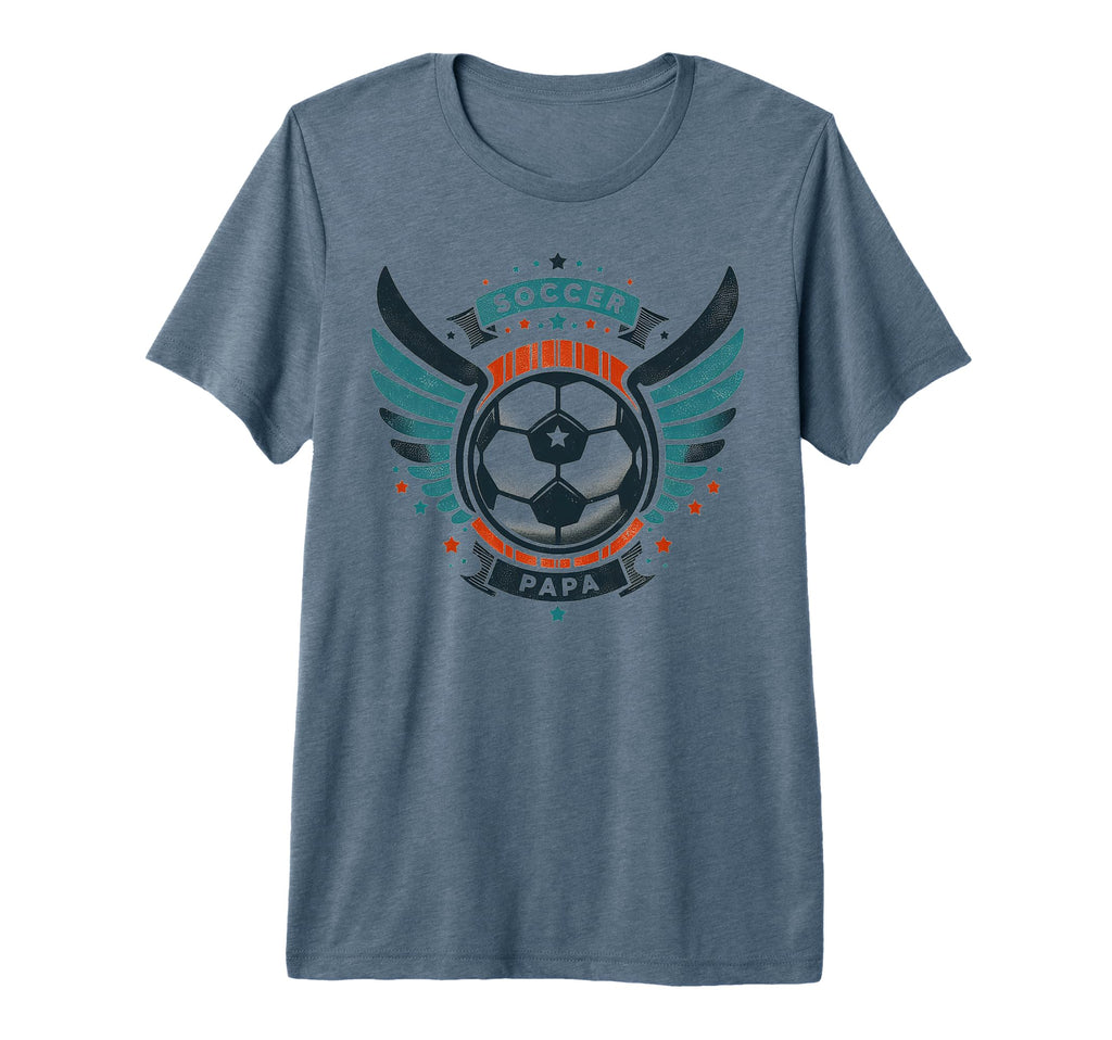 Soccer Papa Family Matching Dad Fathers T-Shirt - Aesthetic Graphic Unisex - T-Shirt, Sweatshirt, Hoodie