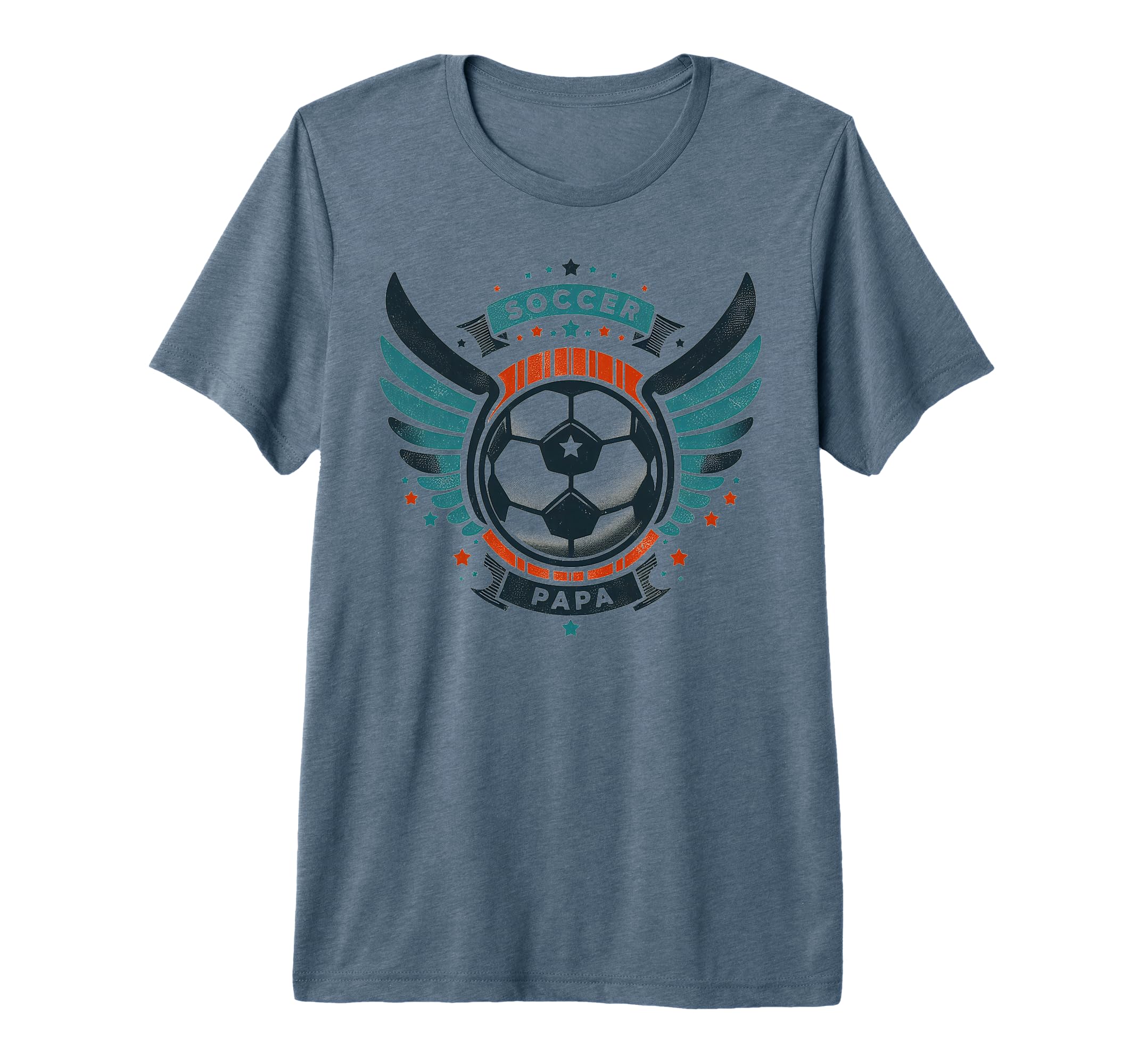 Soccer Papa Family Matching Dad Fathers T-Shirt - Aesthetic Graphic Unisex - T-Shirt, Sweatshirt, Hoodie