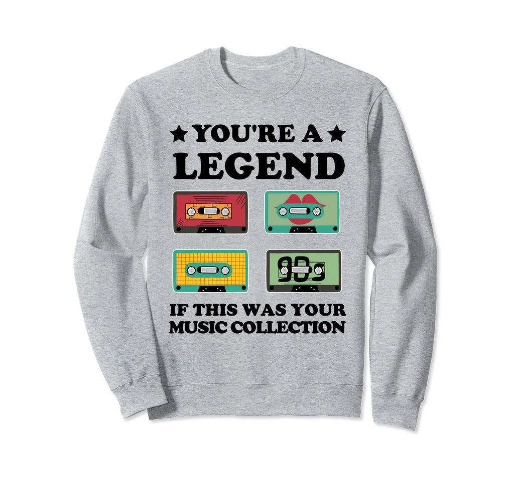 Funny Cassette 80S 90S Mixed Tape Sweatshirt - Graphic Print for Adults - T-Shirt, Sweatshirt, Hoodie