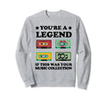 Funny Cassette 80S 90S Mixed Tape Sweatshirt - Graphic Print for Adults - T-Shirt, Sweatshirt, Hoodie