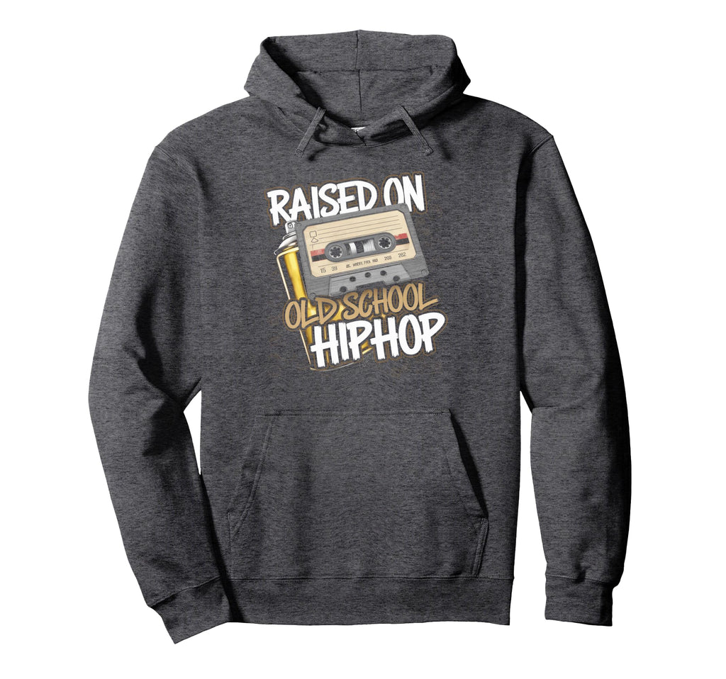 Raised Old School Hip Hop Cassette Hoodie - Streetwear Style Unisex - T-Shirt, Sweatshirt, Hoodie