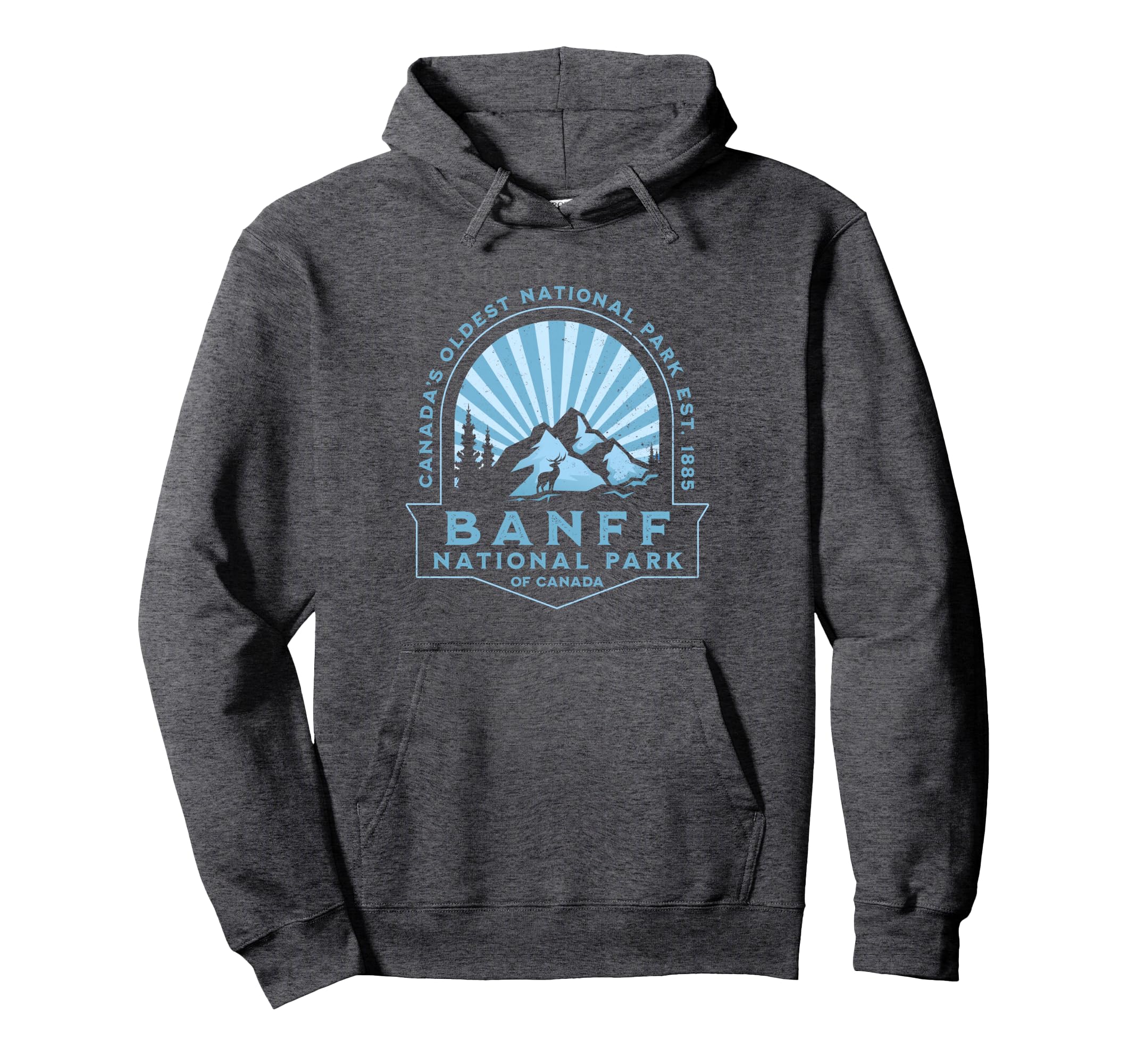 Banff National Park Canada Hiking Hoodie - Minimalist Print for Adults - T-Shirt, Sweatshirt, Hoodie