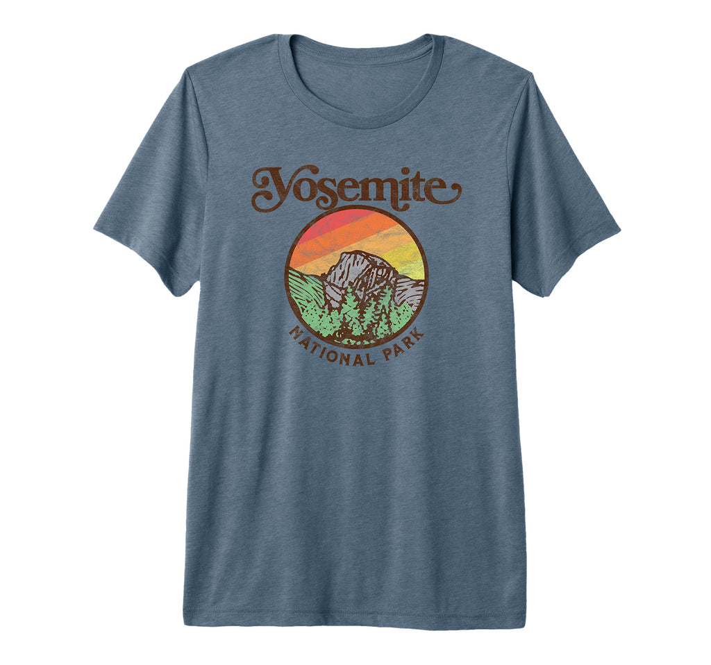 Yosemite National Park 80S Tri Blend T-Shirt - Aesthetic Graphic Men Women - T-Shirt, Sweatshirt, Hoodie