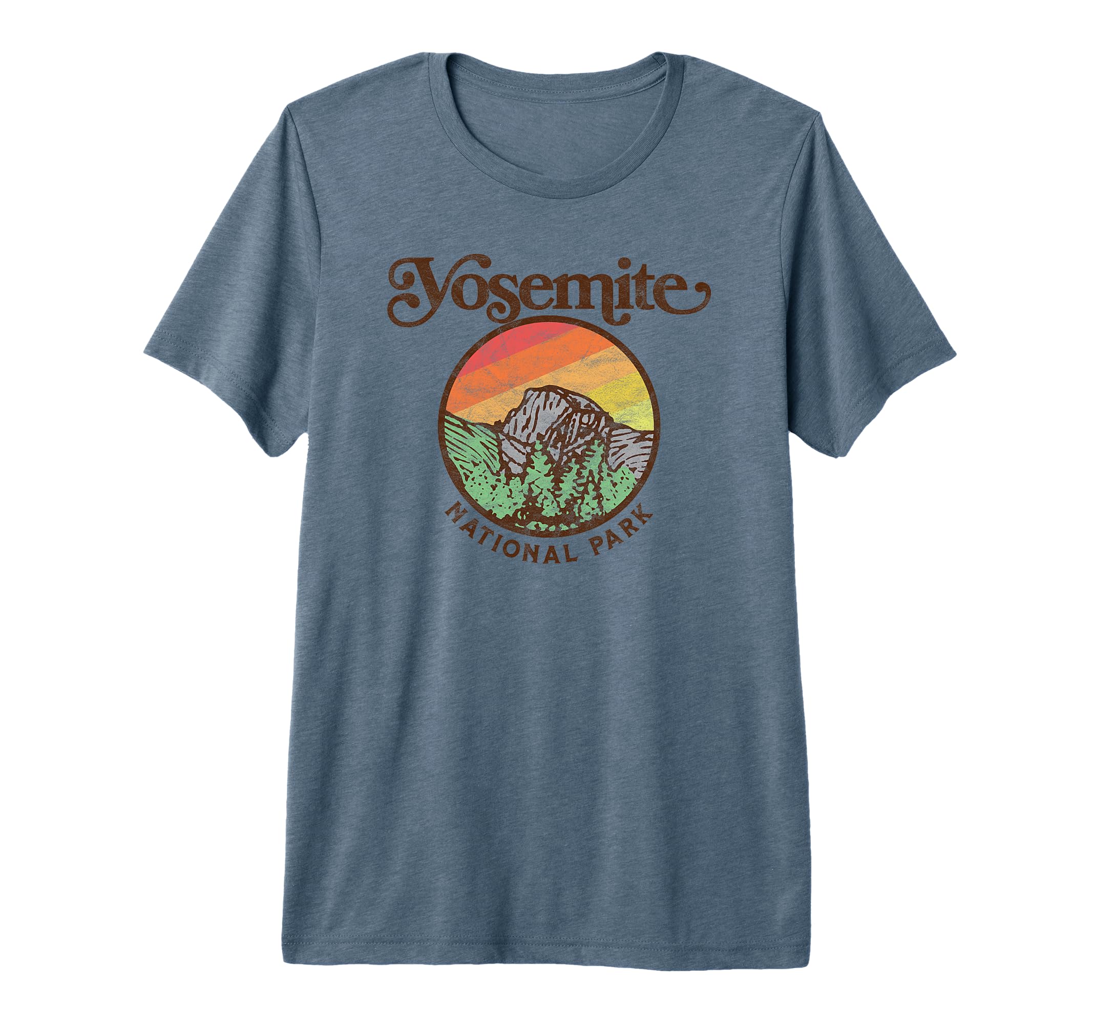 Yosemite National Park 80S Tri Blend T-Shirt - Aesthetic Graphic Men Women - T-Shirt, Sweatshirt, Hoodie
