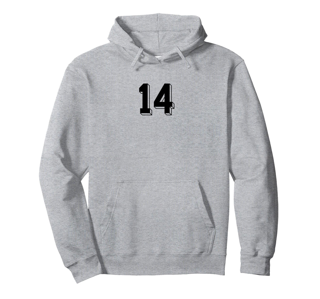Number 14 80S 90S Soccer Team Jersey Hoodie - Streetwear Style Unisex - T-Shirt, Sweatshirt, Hoodie