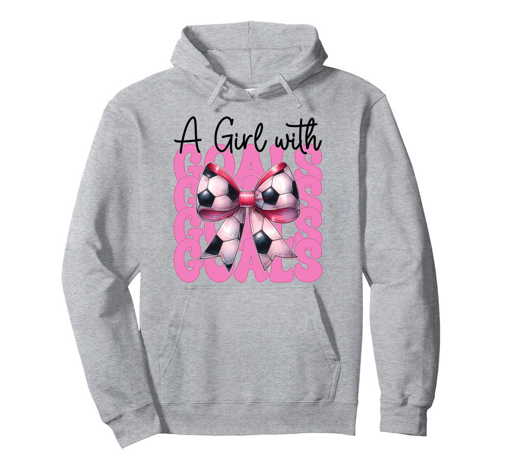 Soccer Mom Mama Mothers Day Coquette Goals Hoodie - Novelty Apparel Unisex - T-Shirt, Sweatshirt, Hoodie
