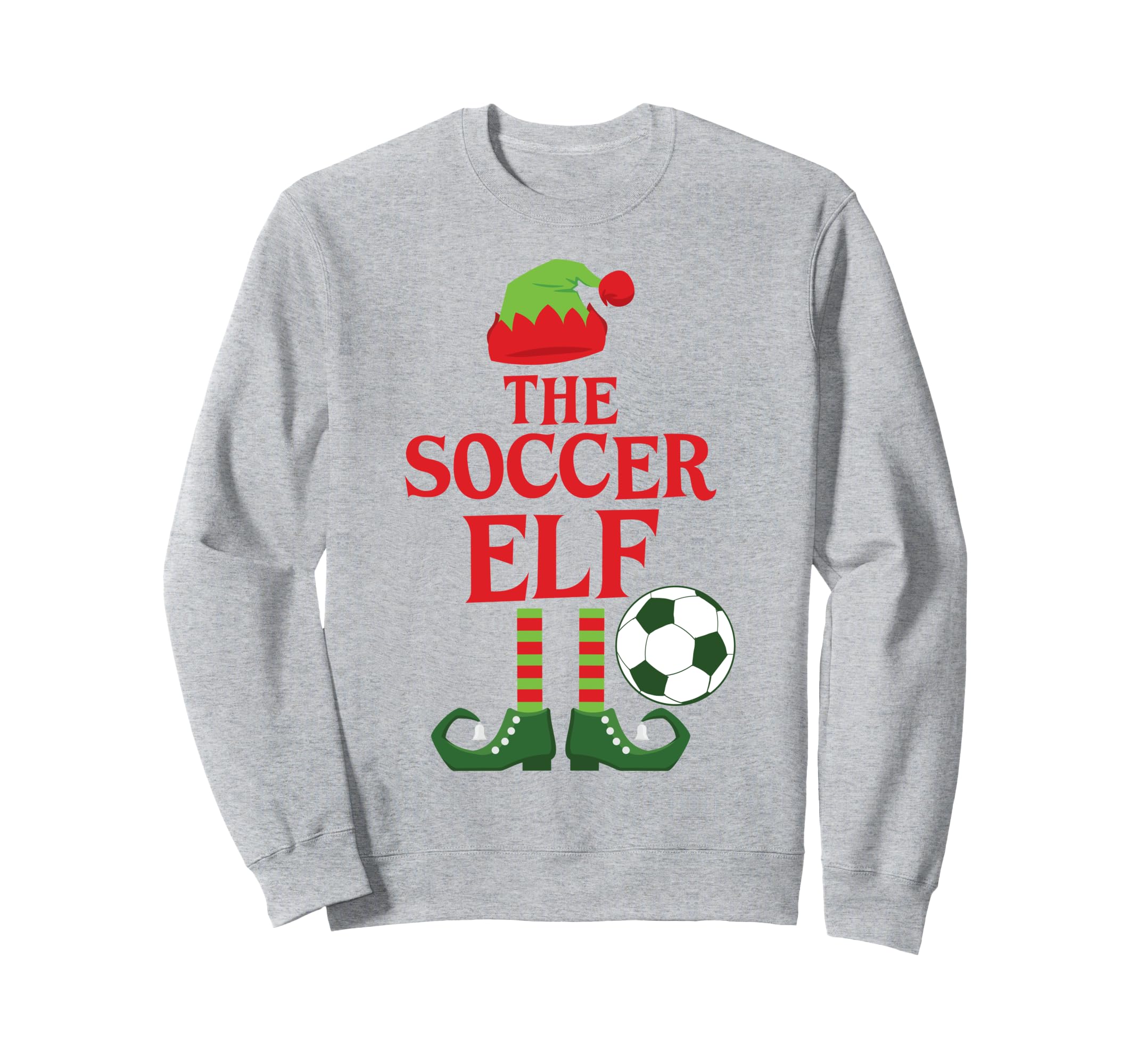Soccer Elf Family Group Matching Party Sweatshirt - Graphic Print Unisex - T-Shirt, Sweatshirt, Hoodie