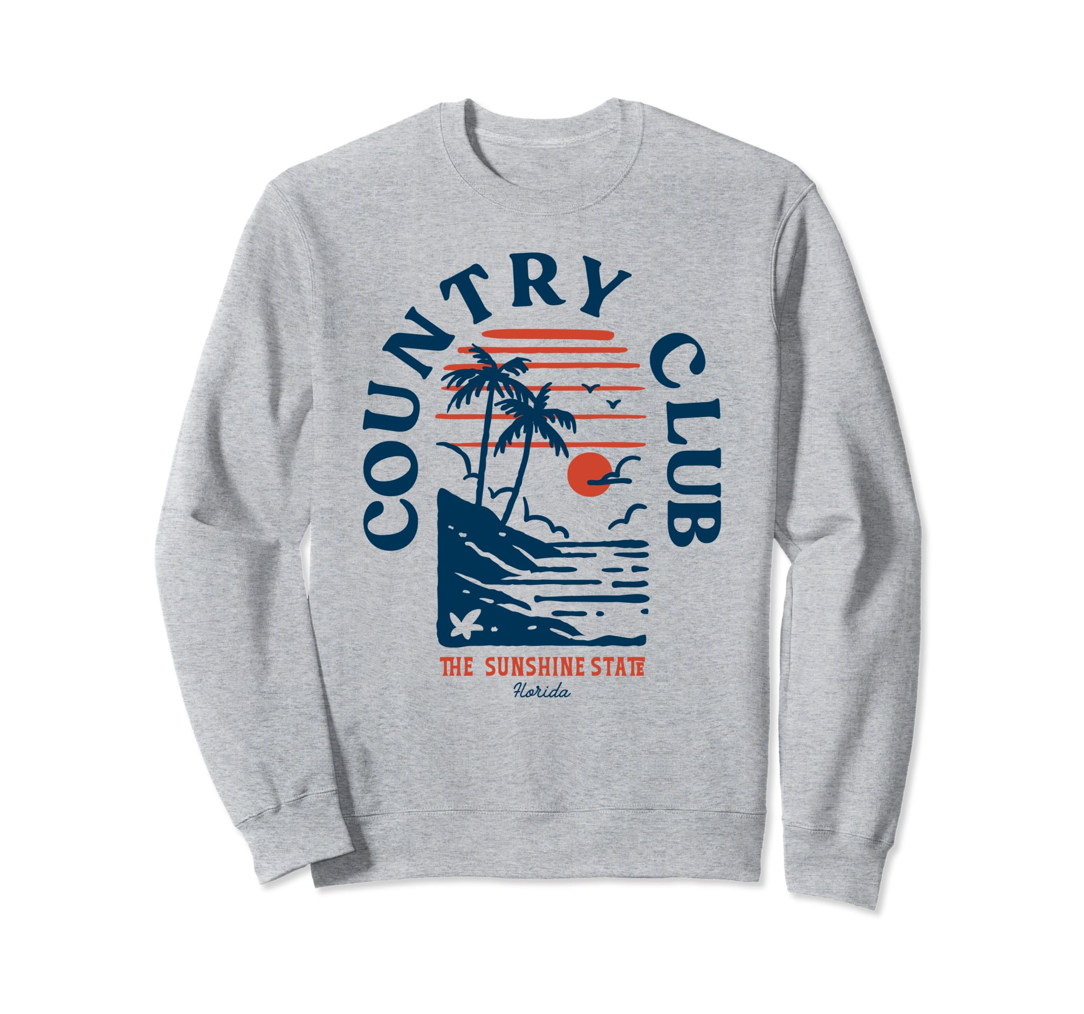 Country Club Florida Beach Surf Sweatshirt - Minimalist Print Men Women - T-Shirt, Sweatshirt, Hoodie