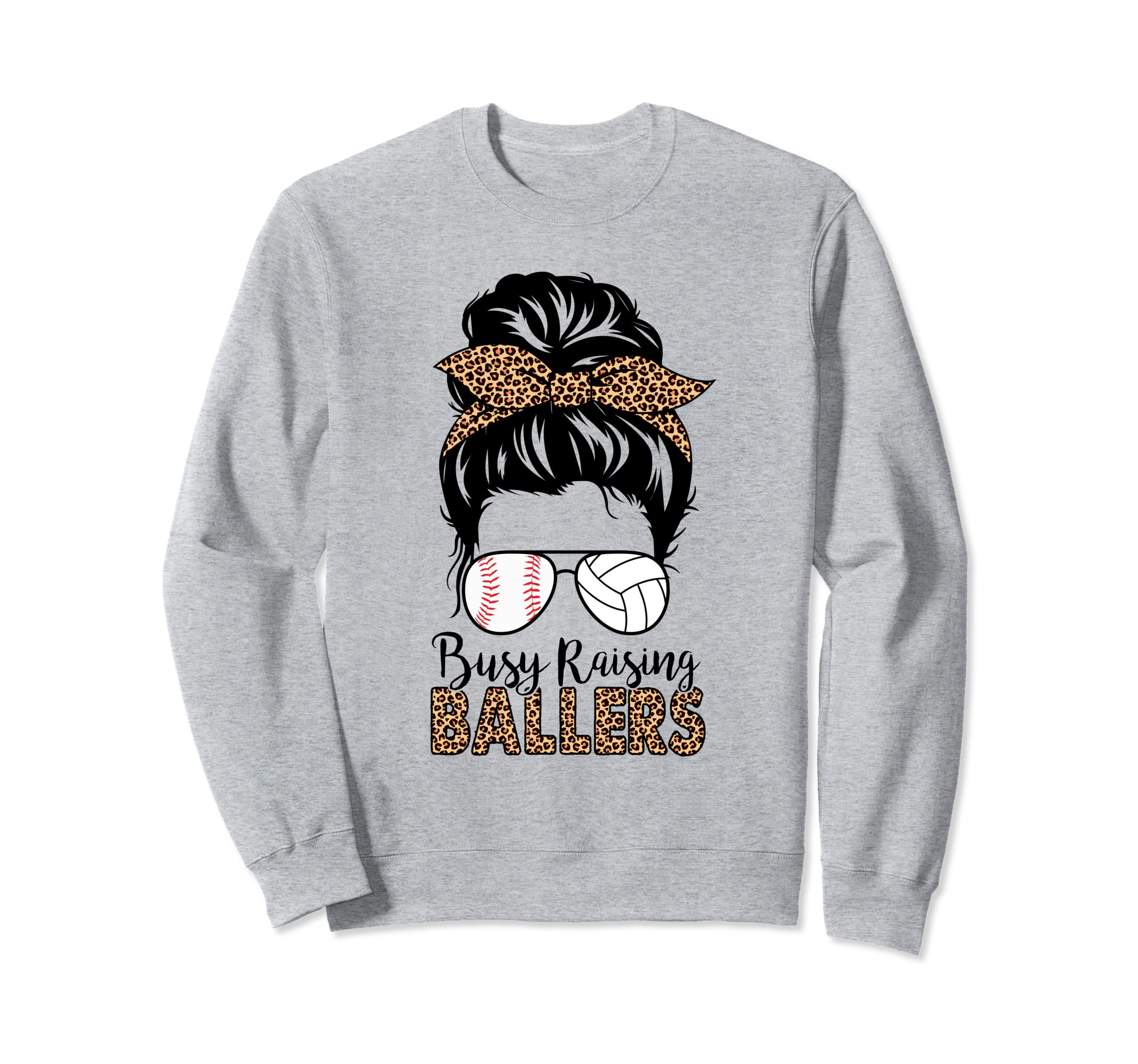 Busy Raising Ballers Volleyball Sweatshirt - Aesthetic Graphic Men Women - T-Shirt, Sweatshirt, Hoodie