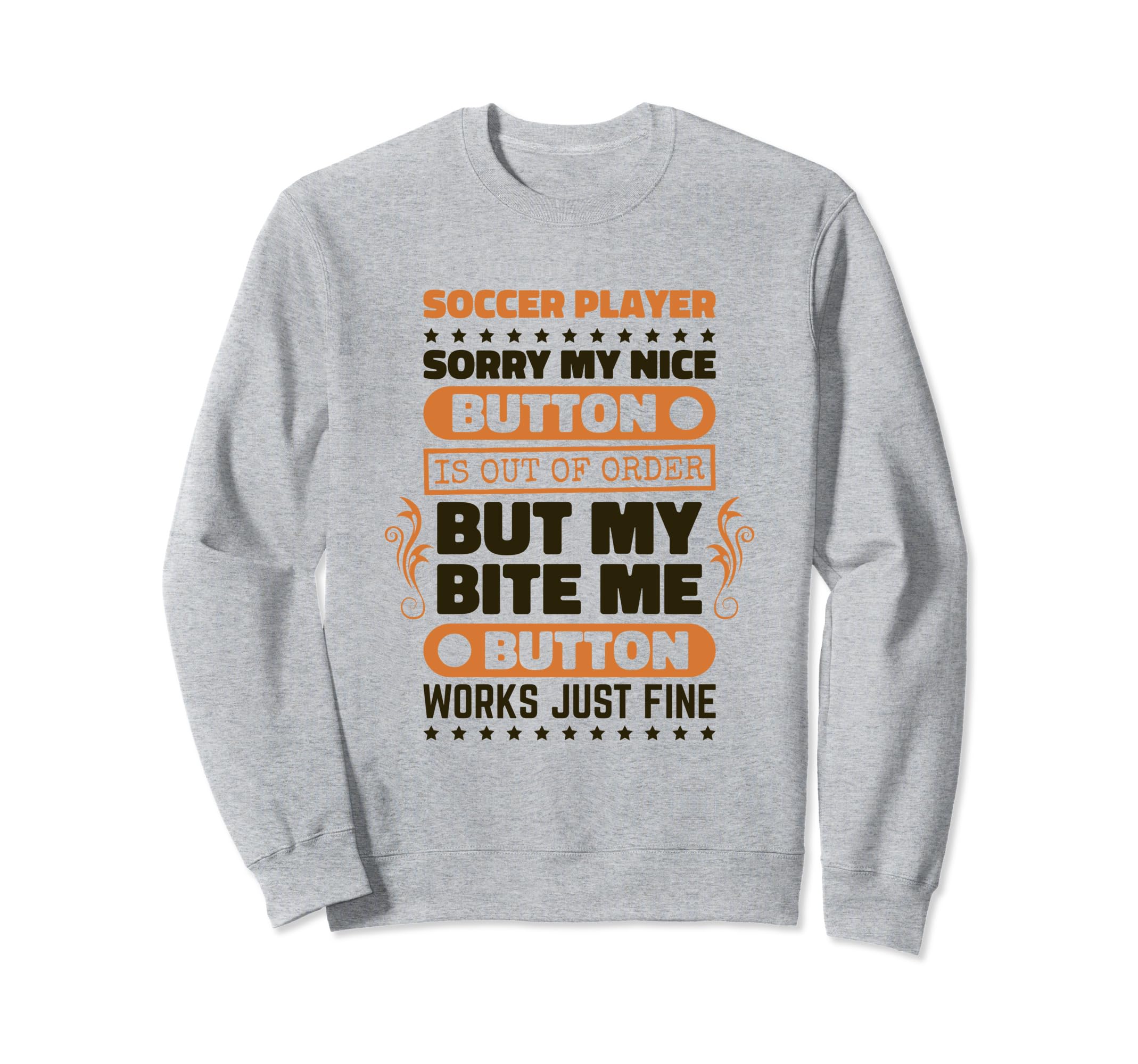 Bite Button Works Soccer Players Sweatshirt - Custom Art Print Unisex - T-Shirt, Sweatshirt, Hoodie