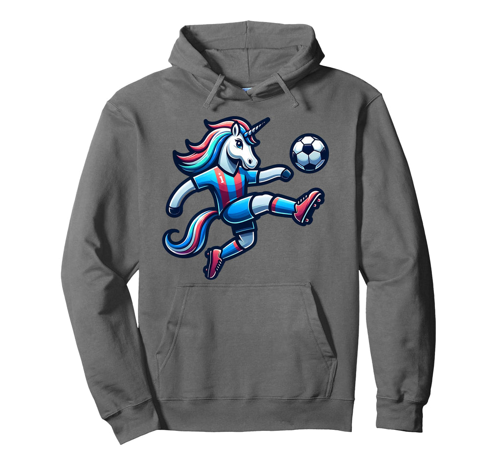 Footballer Unicorn Fans Soccer Team Hoodie - Trendy Graphic for Adults - T-Shirt, Sweatshirt, Hoodie