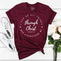 All Things Through Christ Graphic - Adult & Kids T-Shirts, Sweatshirts & Hoodies apparel design preview 1
