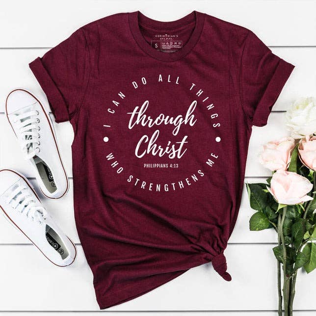 All Things Through Christ Graphic - Adult & Kids T-Shirts, Sweatshirts & Hoodies apparel design preview 1