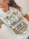 Cassette Vintage Soul Floral Graphic Botanical - Adult & Kids T-Shirts, Sweatshirts & Hoodies apparel design preview 1