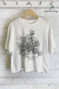 Plant Seeds of Kindness Rose Hand Drawn Graphic Long - Adult & Kids T-Shirts, Sweatshirts & Hoodies apparel design preview 1