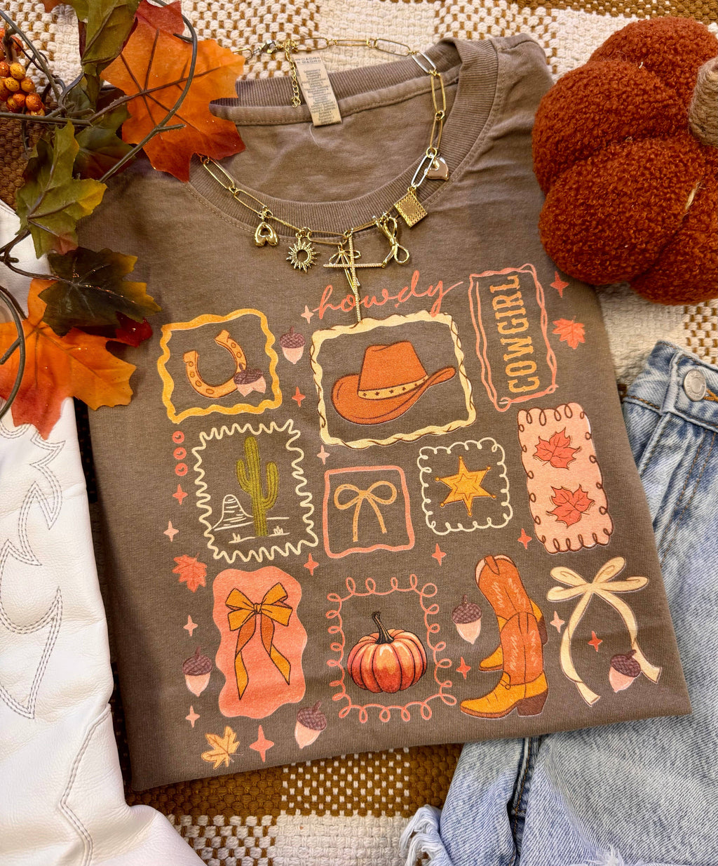 Western Fall Collage /Muscle Tank - Adult & Kids T-Shirts, Sweatshirts & Hoodies apparel design preview 1