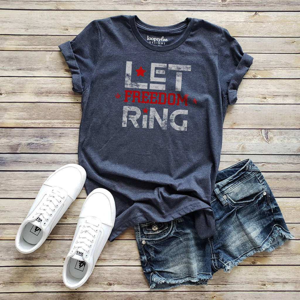 Let Freedom Ring America Sizes XS-2XL - Adult & Kids T-Shirts, Sweatshirts & Hoodies apparel design preview 1
